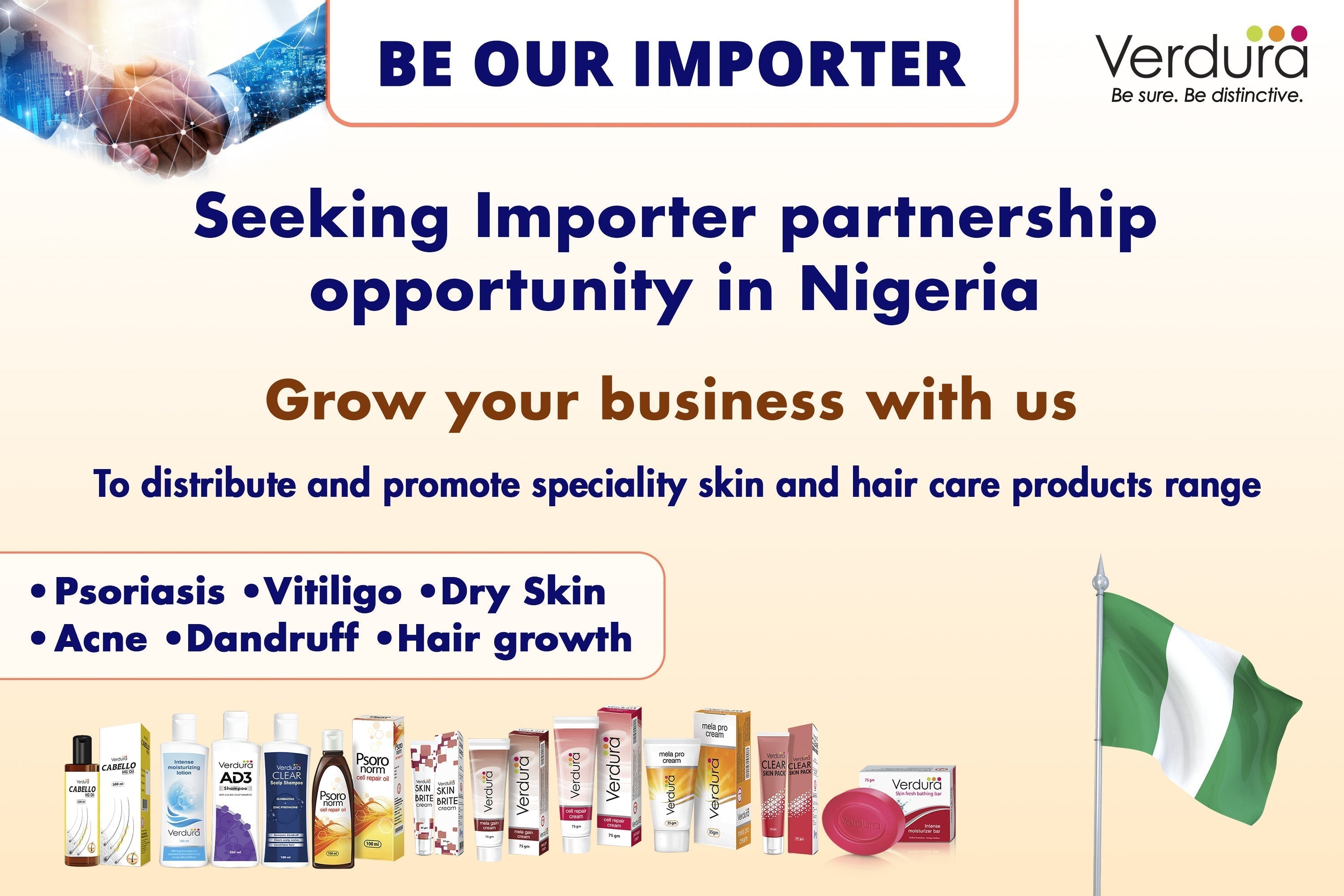 Be our importer| wanted distributors in Nigeria for skin and hair care products