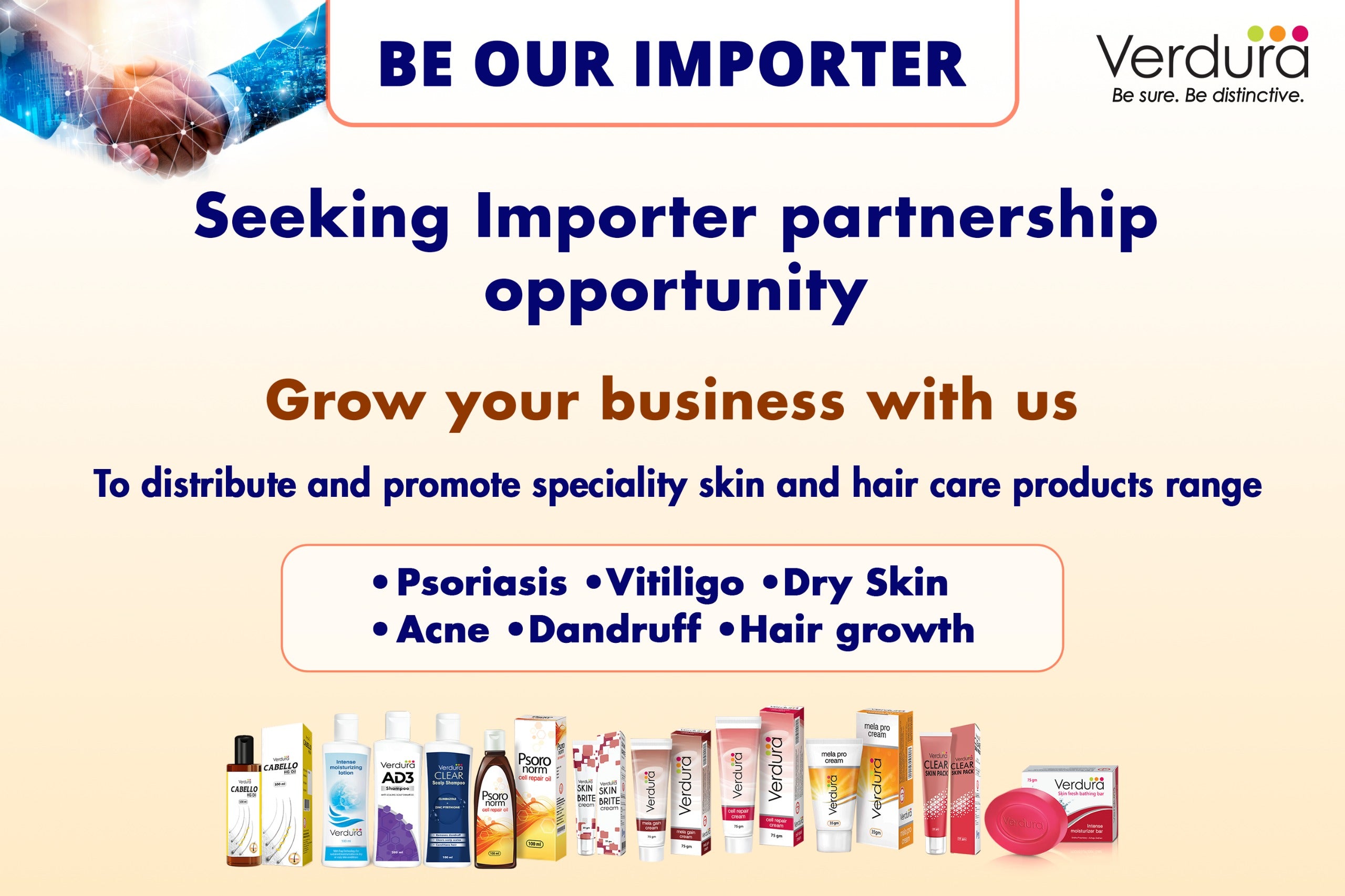 Be our importer for specialty skin & hair care cosmetics |  Looking for Skin & Haircare Distributors