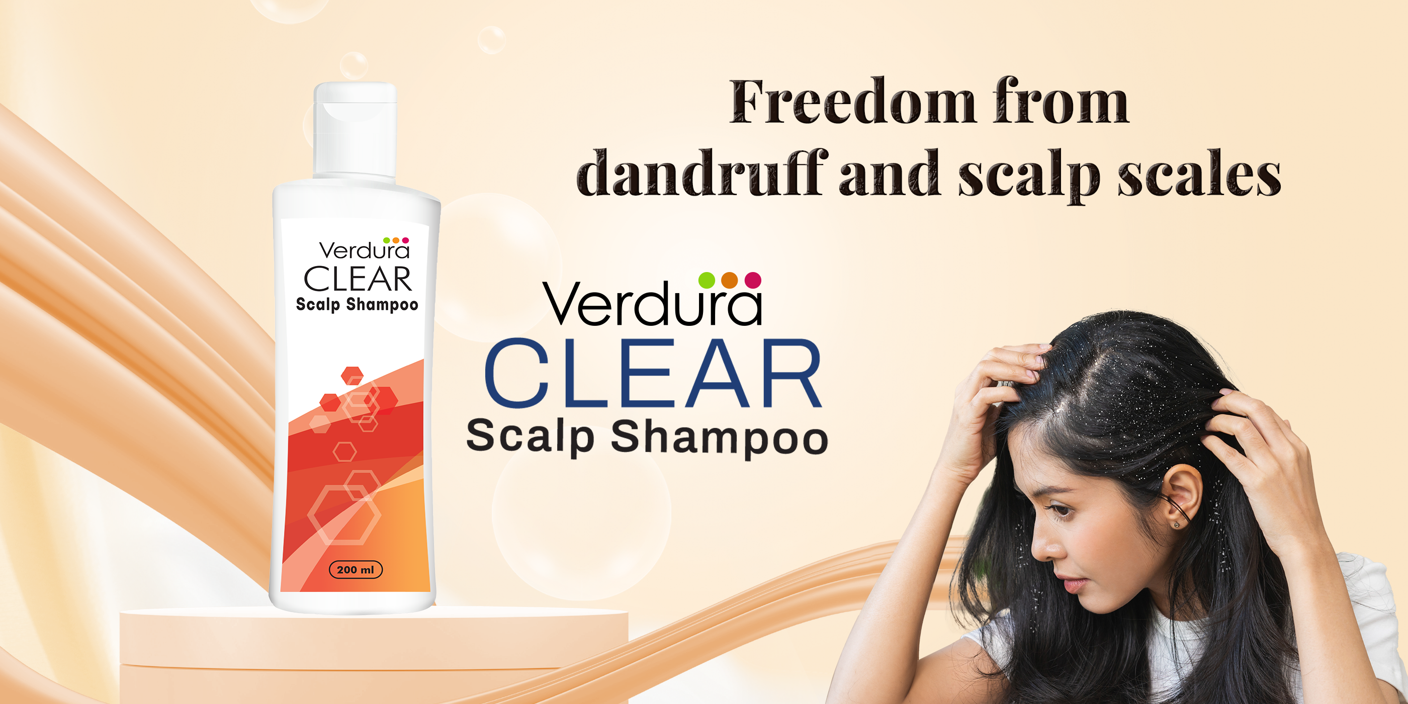 Verdura clear scalp shampoo for dandruff and scalp scales