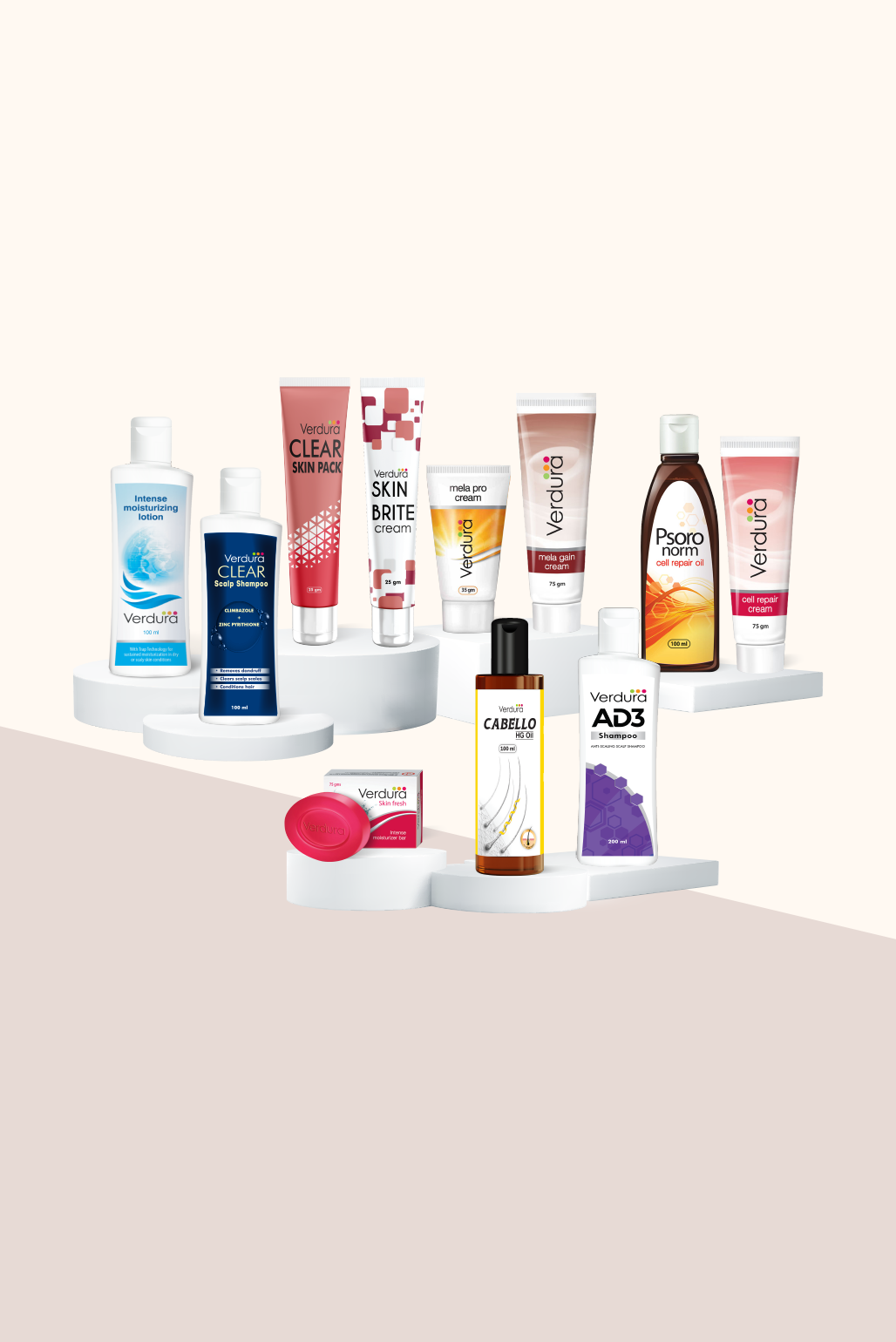 Verdura range of products for skin and hair |Skin Treatment products | hair care distribution