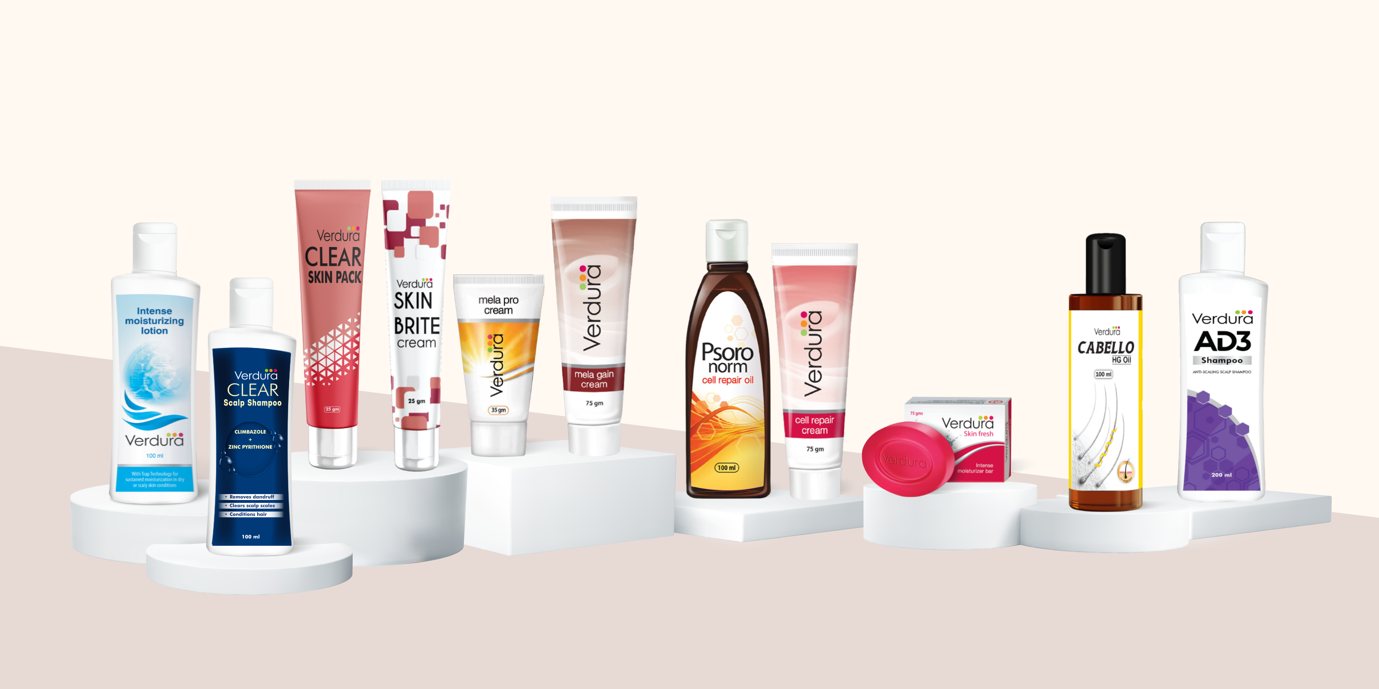 Verdura range of products for skin and hair |Skin Treatment products | hair care distribution