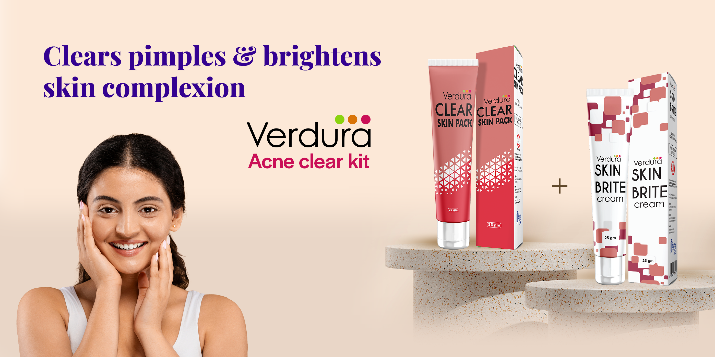 verdura Acne clear kit, best cream kit for pimple and acne