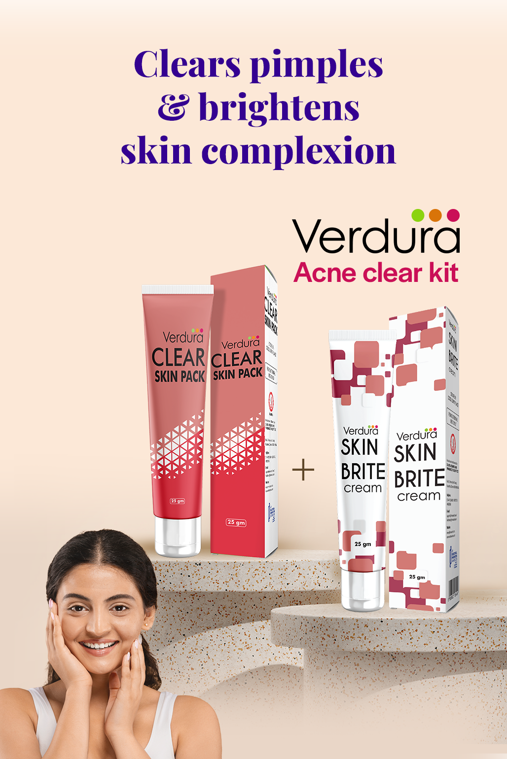verdura Acne clear kit, best cream kit for pimple and acne