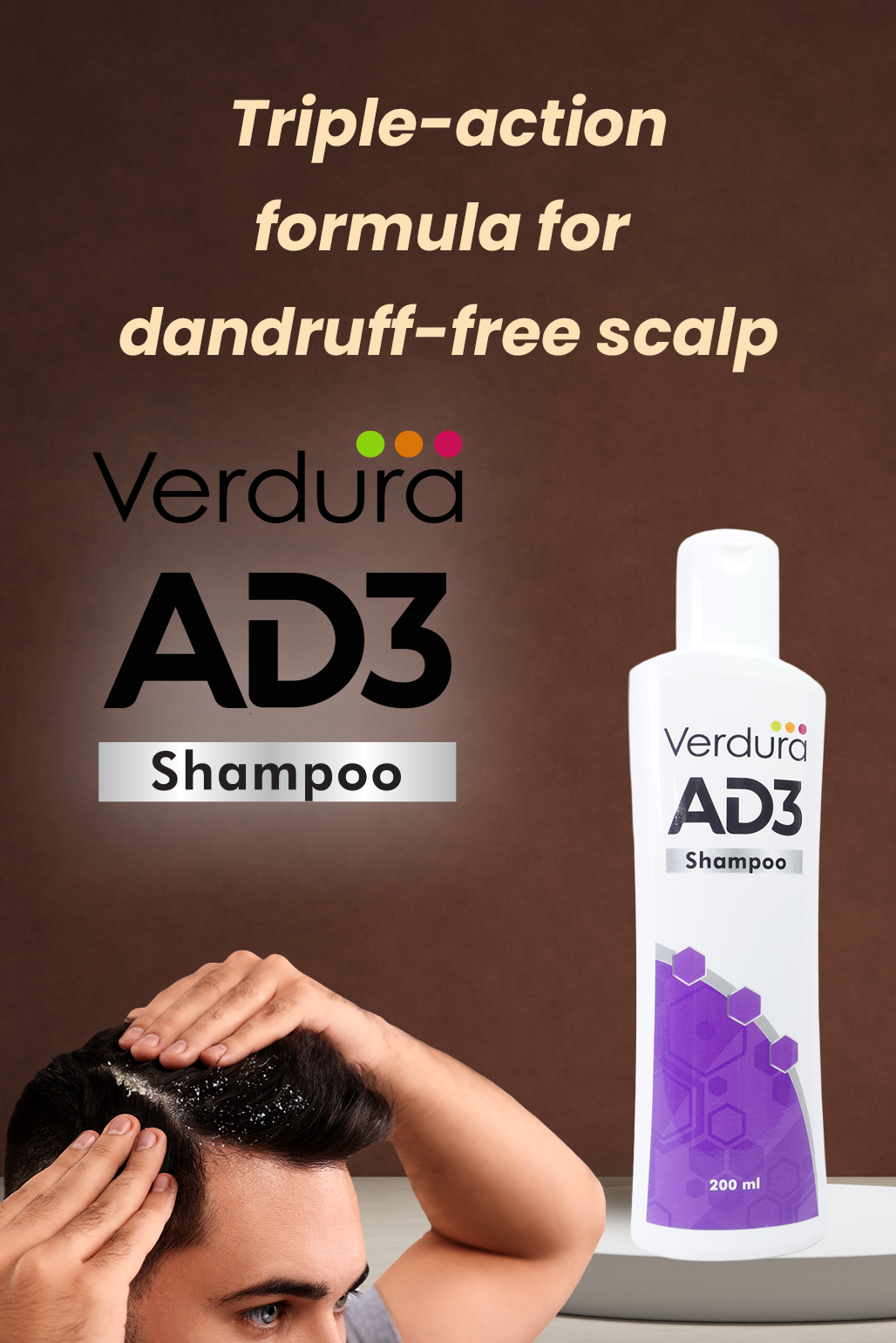 Verdura AD3 shampoo for Antidandruff