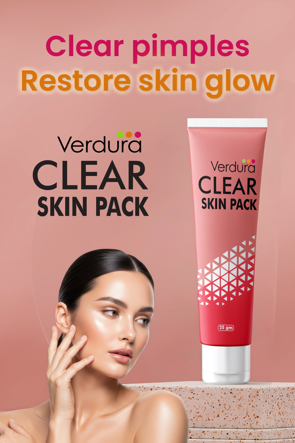Verdura clear skin pack | Best Face pack for pimples