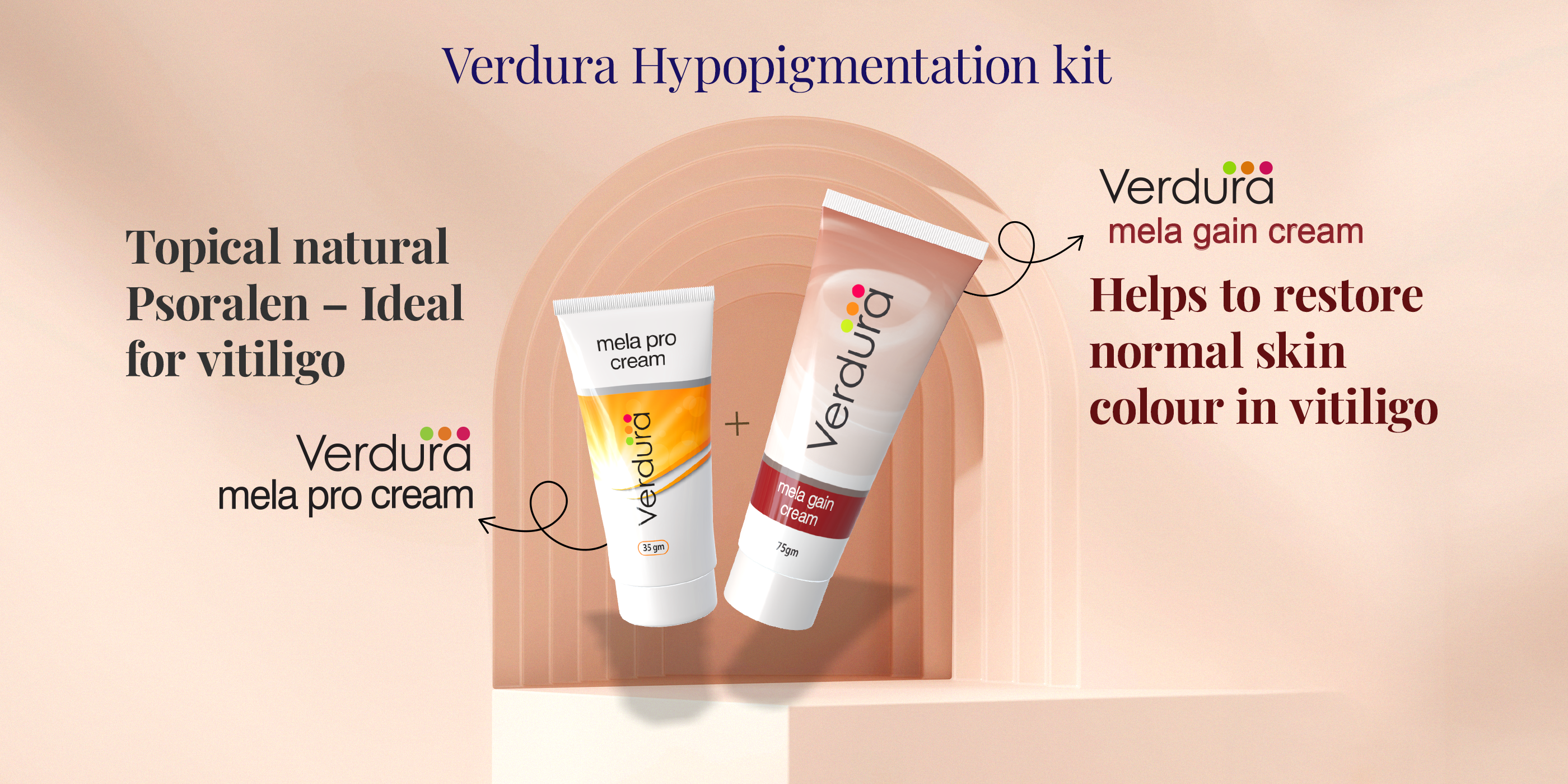 Verdura mela pro cream and mela gain cream | Vitiligo kit
