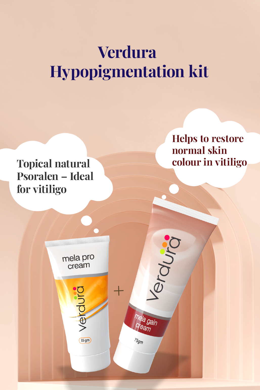 Verdura mela pro cream and mela gain cream | Vitiligo kit
