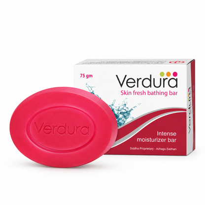 Verdura Skin Fresh Bar 75gm - intense moisturizer soap bar and box