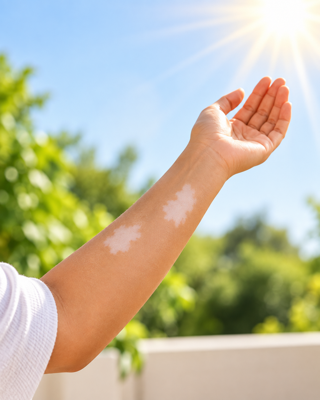 <div class="metafield-rich_text_field"><p>Expose to sunlight for 5 minutes or use UV light/PUVA therapy under medical supervision </p></div>