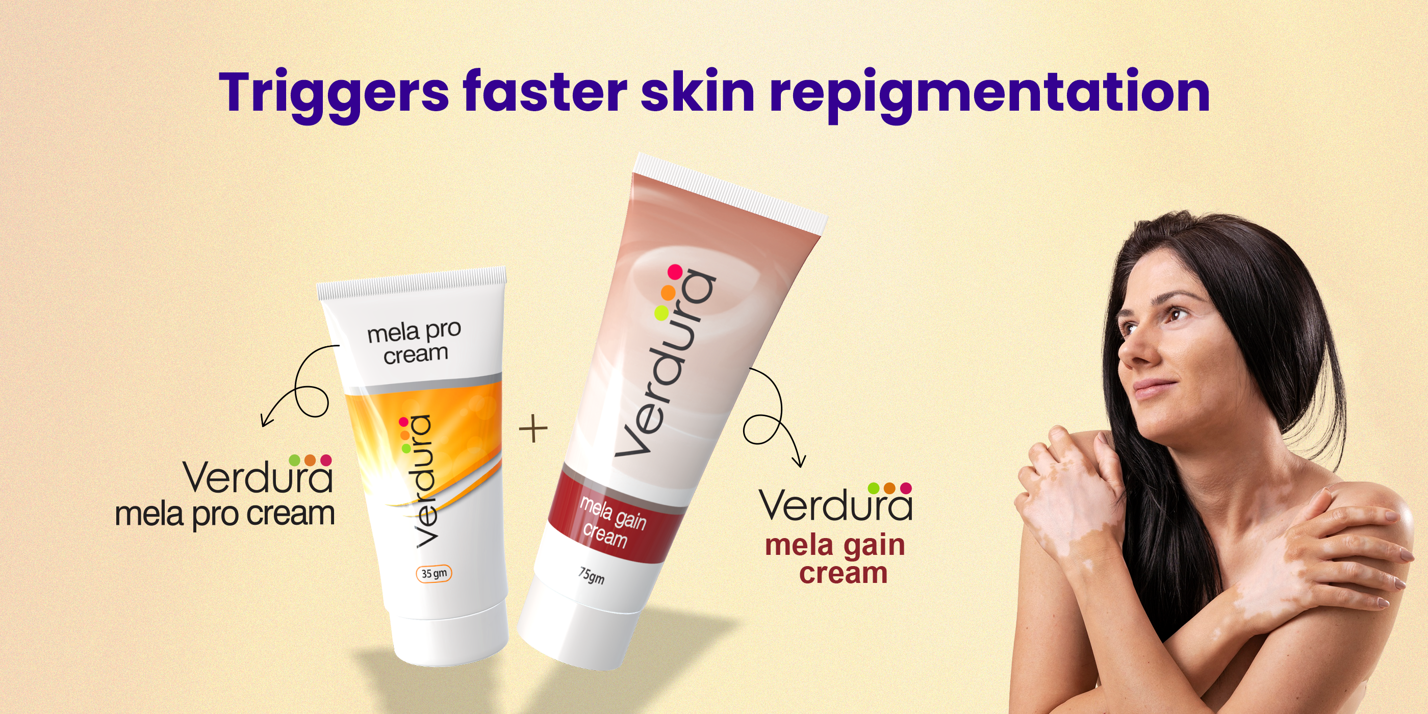 Verdura mela pro cream and mela gain cream | Hypopigmentation kit 