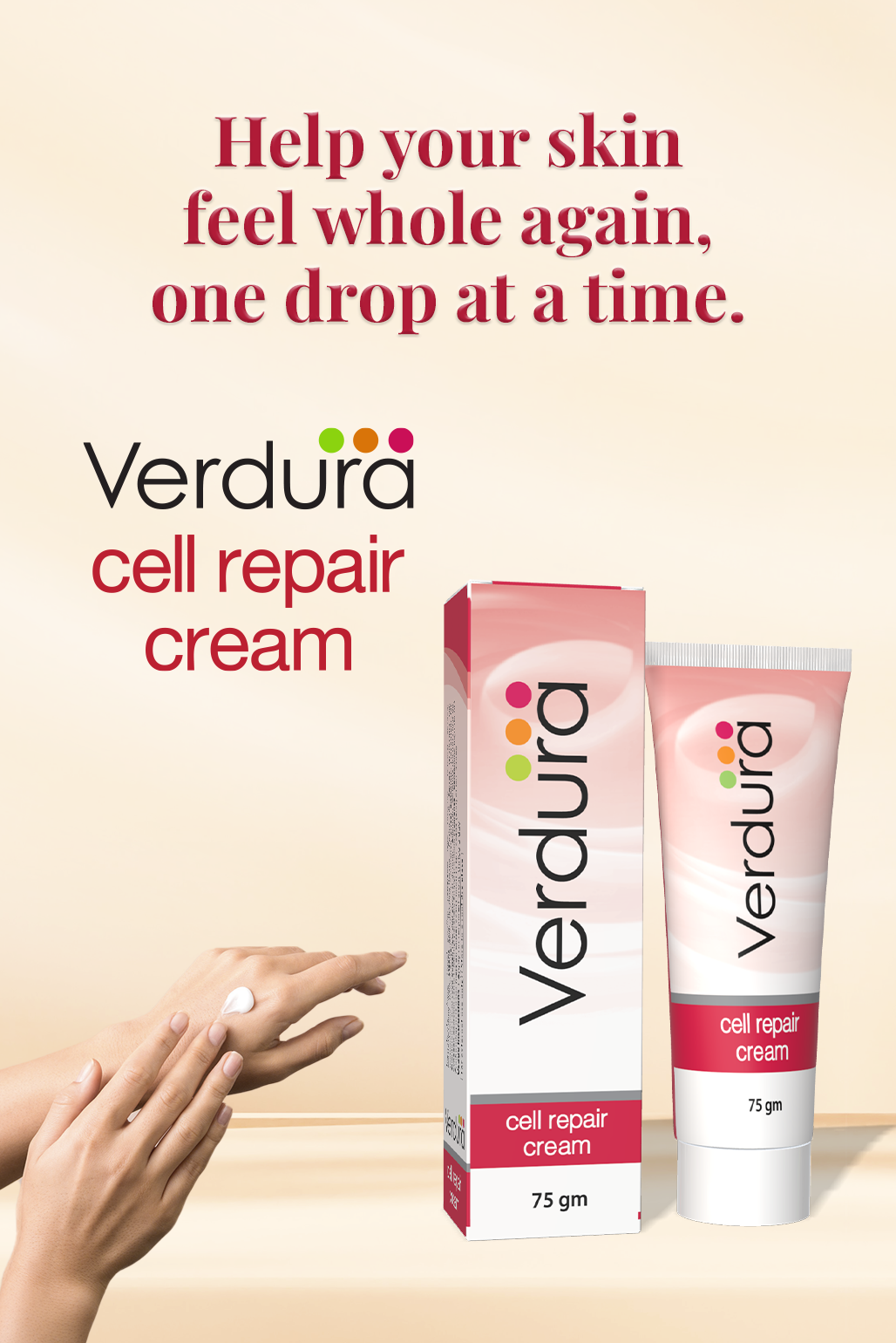verdura cell repair cream for skin 