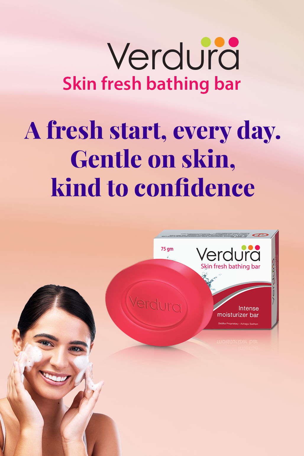 Verdura skin fresh bar , best soap for dry skin , vitamin e soap for skin care